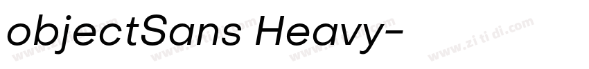 objectSans Heavy字体转换